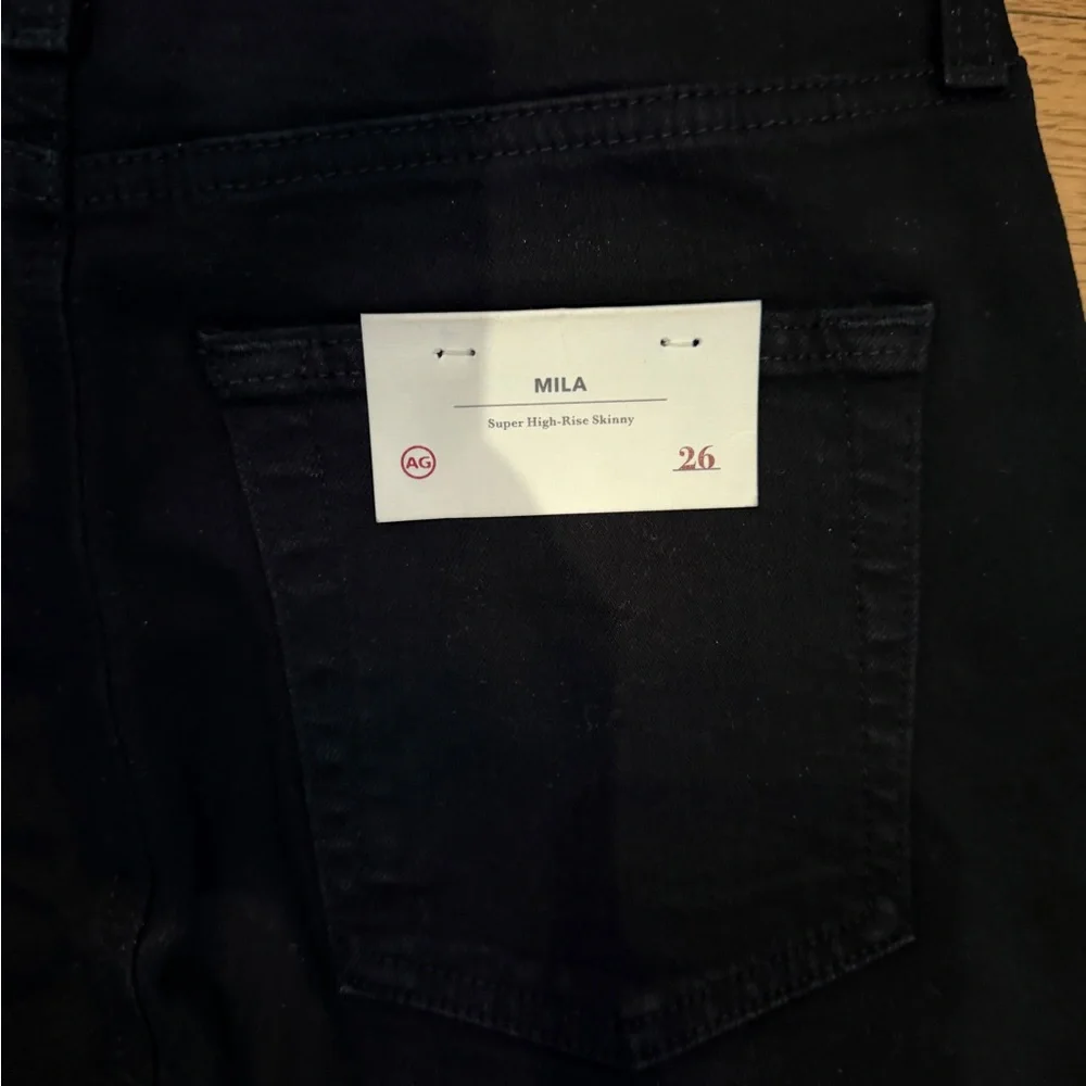 AG Women's Black Skinny Jeans size 26 - Picture 3 of 6